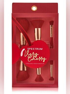 Spectrum Very Cherry Makeup Brush Set - Red